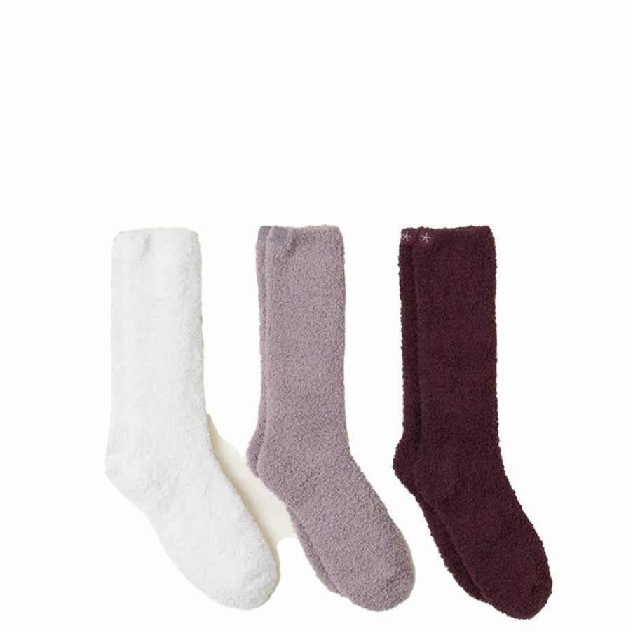 Apparel * | Barefoot Dreams | Cozychic 3 Pair Sock Set