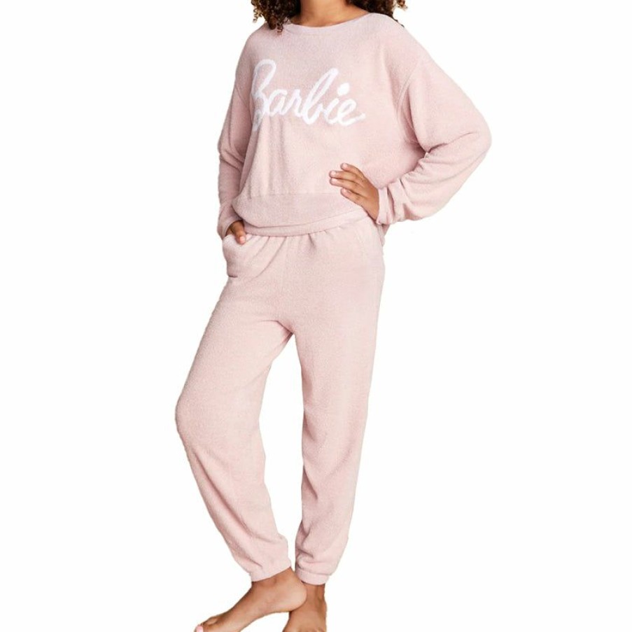 Apparel * | Barefoot Dreams | Cozychic Ultra Lite Youth Barbie Sweatshirt