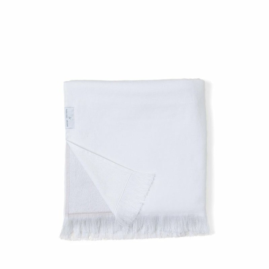 Apparel * | Barefoot Dreams | Color Block Organic Cotton Oversized Towel