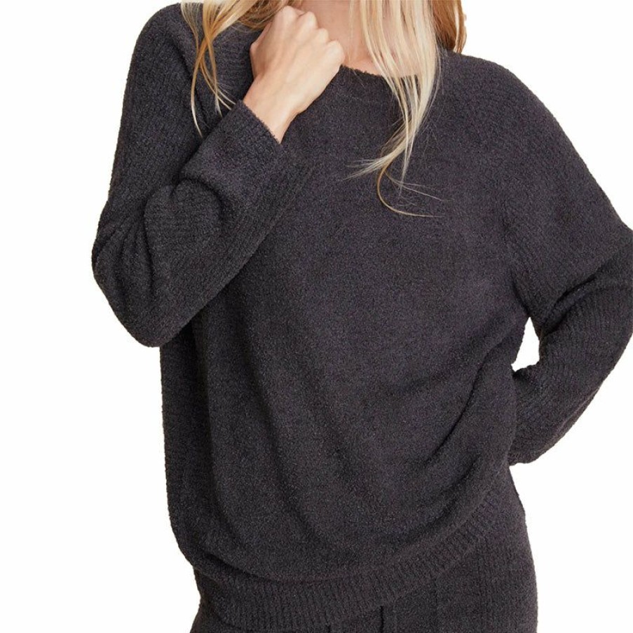 Apparel * | Barefoot Dreams | Cozychic Lite Rib Blocked Pullover