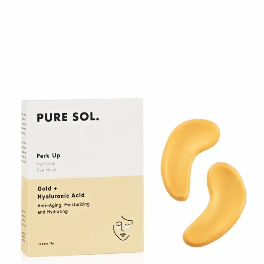 Skincare * | Pure Sol | Perk Up Gold Eye Masks