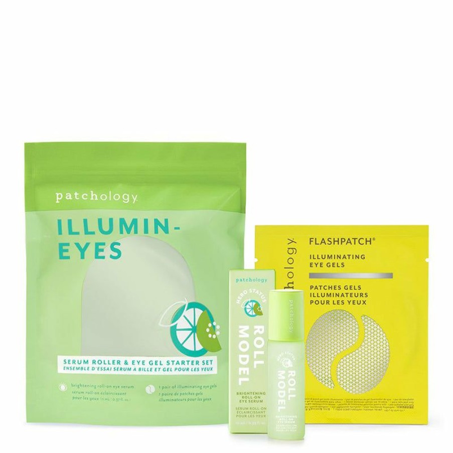 Skincare * | Patchology | Illumin-Eyes Serum Roller & Eye Gel Set