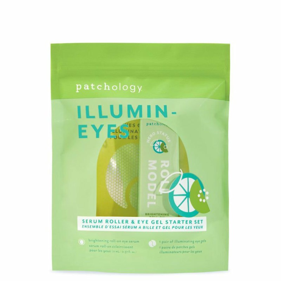 Skincare * | Patchology | Illumin-Eyes Serum Roller & Eye Gel Set