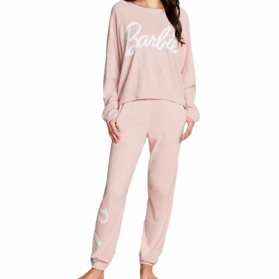 Apparel * | Barefoot Dreams | Cozychic Ultra Lite Women'S Barbie Sweatshirt