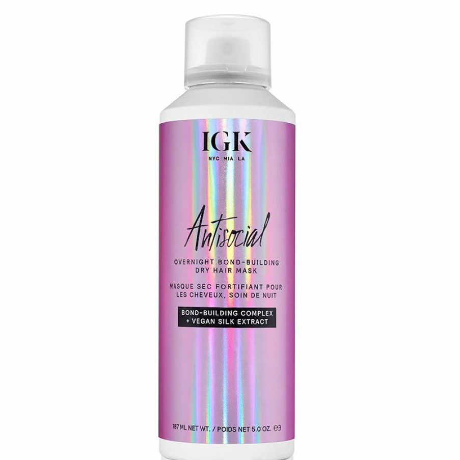 Hair Care * | Igk | Antisocial Overnight Bond Building Dry Hair Mask