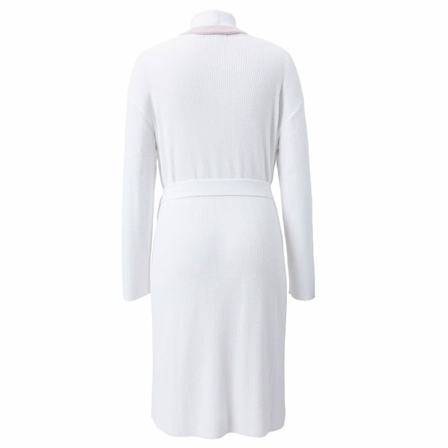 Apparel * | Barefoot Dreams | Cozychic Ultra Lite Tipped Ribbed Short Robe