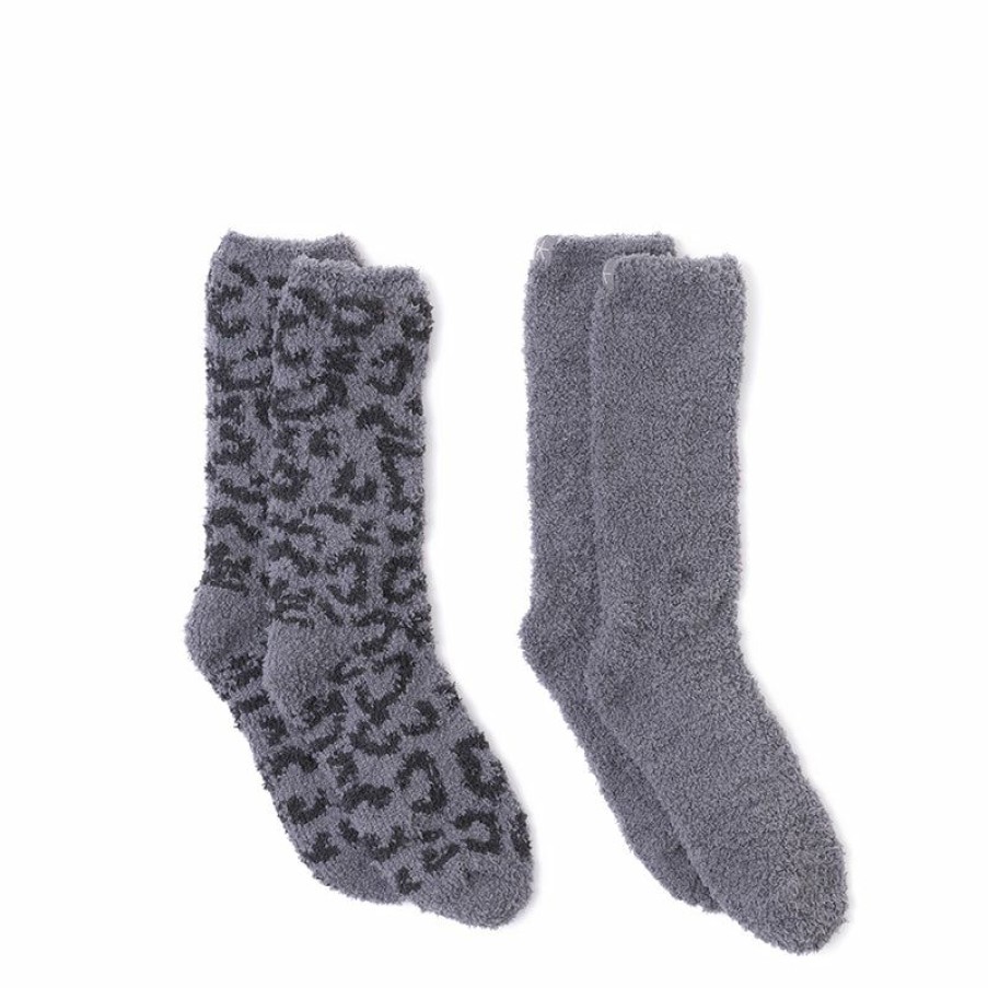 Apparel * | Barefoot Dreams | Cozychic 2 Pair Barefoot In The Wild Sock Set