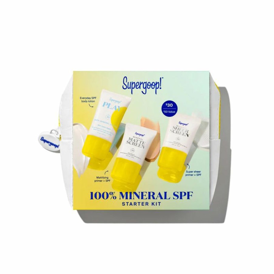 Skincare * | Supergoop! | 100% Mineral Spf Starter Kit