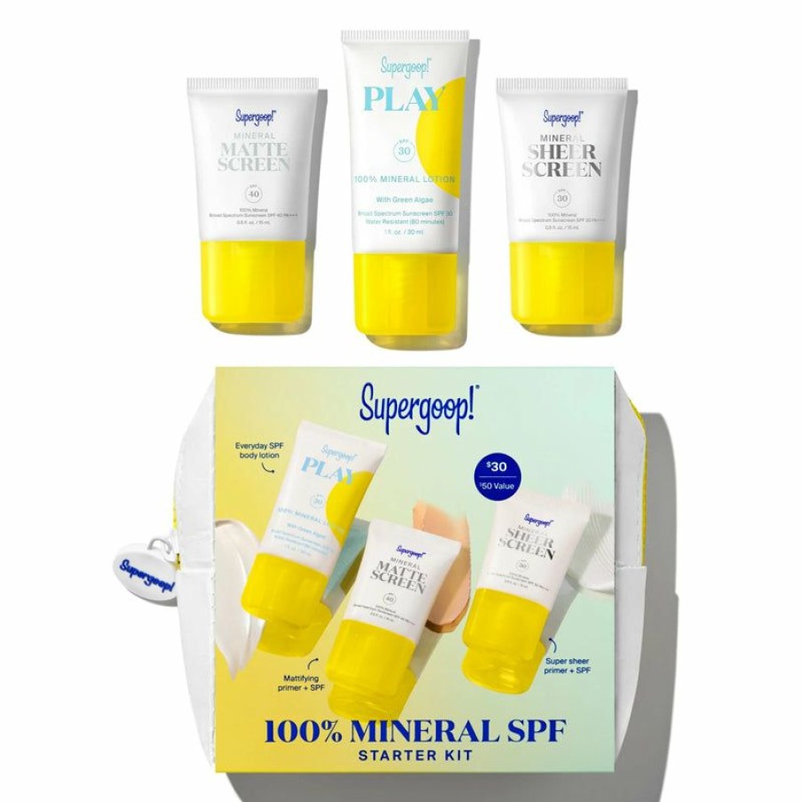 Skincare * | Supergoop! | 100% Mineral Spf Starter Kit