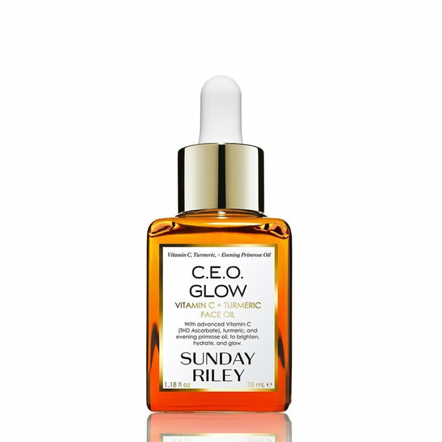 Skincare * | Sunday Riley | C.E.O Glow Vitamin C + Tumeric Face Oil