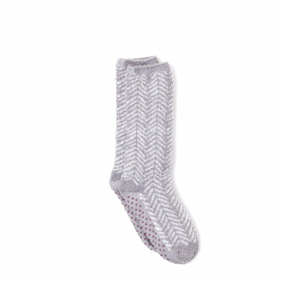 Apparel * | Barefoot Dreams | Cozychic Herringbone Socks